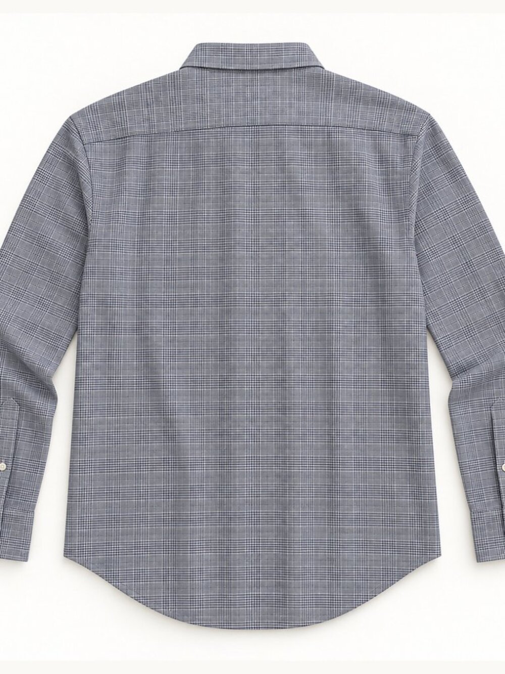 Brooks Brothers Gray Plaid Dress Shirt 18.5 34/35